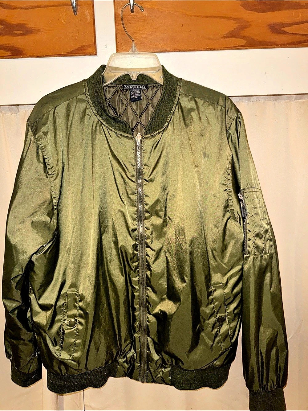 Mensfield Men's Olive Bomber Jacket